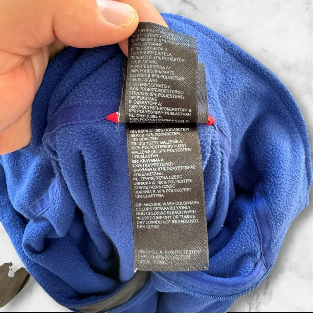 Men's THE NORTH FACE Flashdry Fleece Zipped Pullover Top‎ Jacket Size Large